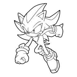 Disegni da colorare: Sonic Shadow - Pagine da Colorare Stampabili Gratuite