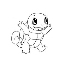 Disegni da colorare: Squirtle - Pagine da Colorare Stampabili Gratuite