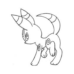 Disegni da colorare: Umbreon - Pagine da Colorare Stampabili Gratuite