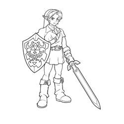 Disegno da colorare: Zelda (Videogiochi) #113212 - Pagine da Colorare Stampabili Gratuite